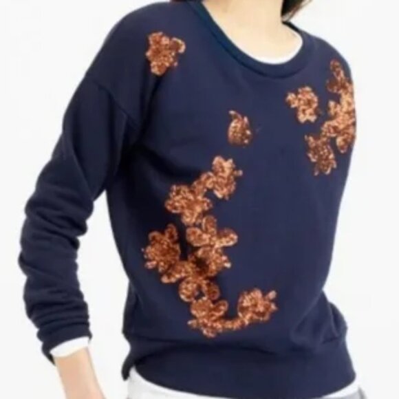 NWT-XXXS-J.Crew Sequined Sweatshirt